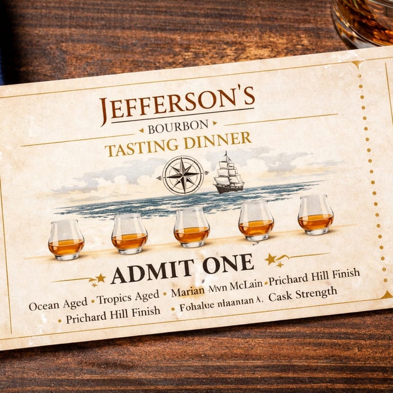 Jefferson's Bourbon Tasting Event Wed. May 20th