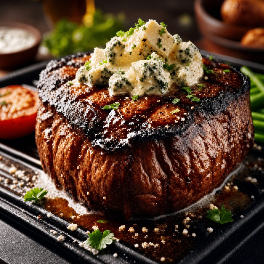 #2C- Bleu Cheese Butter Steak.